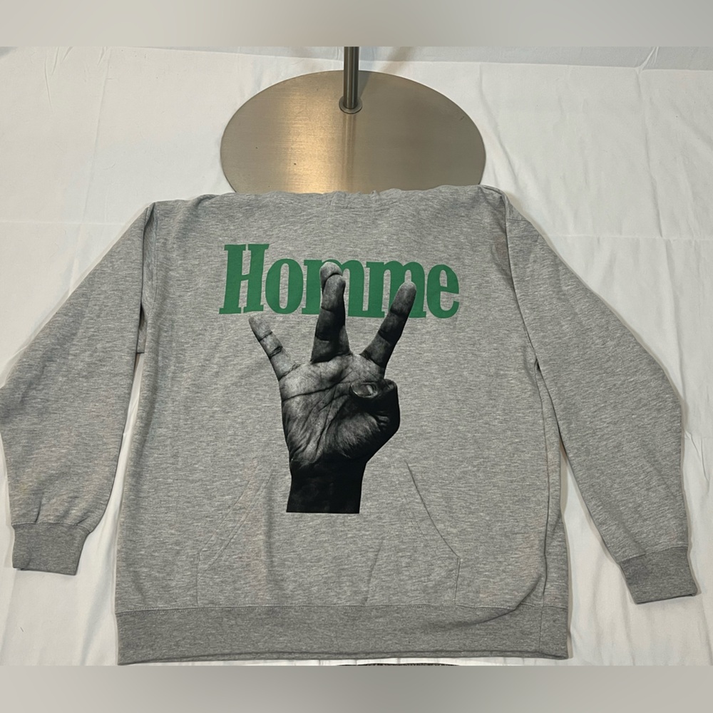 Grey and Green Homme Femme Hoodie Men’s XL NWT